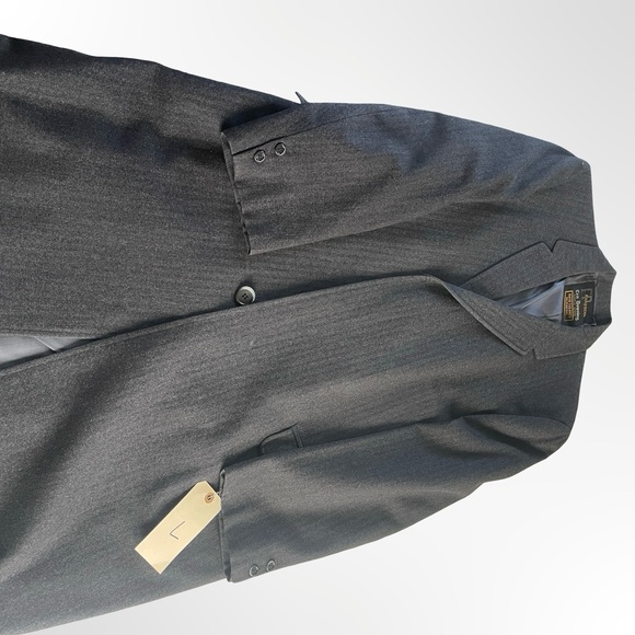 Fashion Park Hand Tailored Luxury Black Overcoat size L - Picture 8 of 11